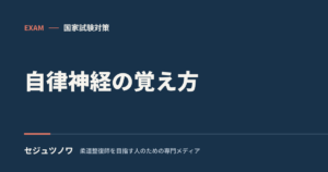 【生理学】自律神経の覚え方｜交感・副交感の作用を一覧で攻略